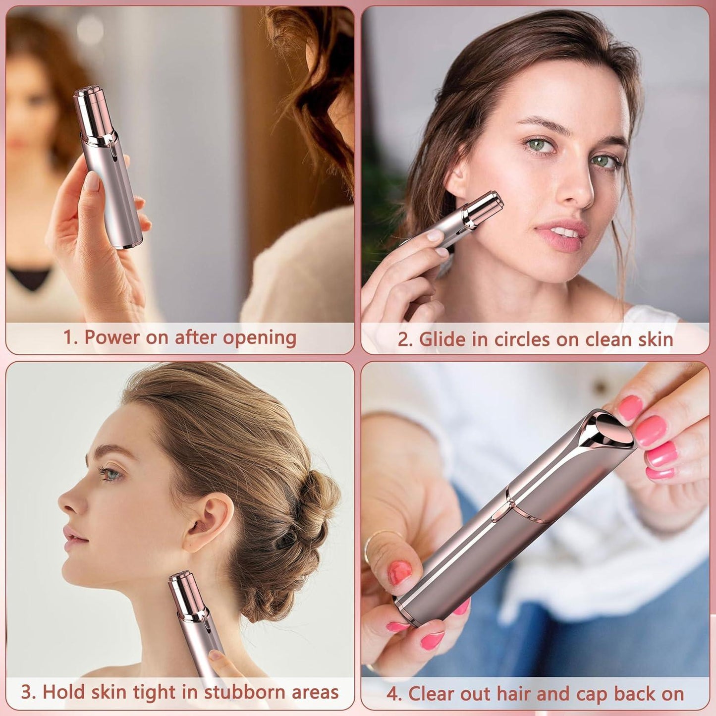 Orignal Premium quality rechargeable Hair Removal Machine for Women – Painless Electric Facial & Body Hair Remover