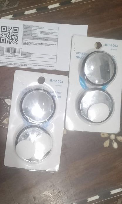 Cars Blind Spot Mirror RearView Mirror 360 Degree 1Pair Adjustable HD Glass Wide Angle Round Convex Mirror Car Vehicle Side Blindspot RearView Mirror