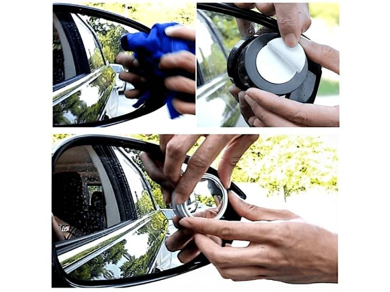 Cars Blind Spot Mirror RearView Mirror 360 Degree 1Pair Adjustable HD Glass Wide Angle Round Convex Mirror Car Vehicle Side Blindspot RearView Mirror