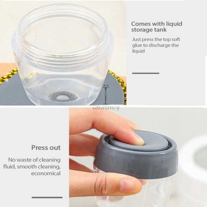 Scrub Kitchen wash tool and dishwashing brush for kitchen cleaning brush and Pot dish plastic brush with washing up liquid for self dispensing cleaning brush Soap dispenser brush