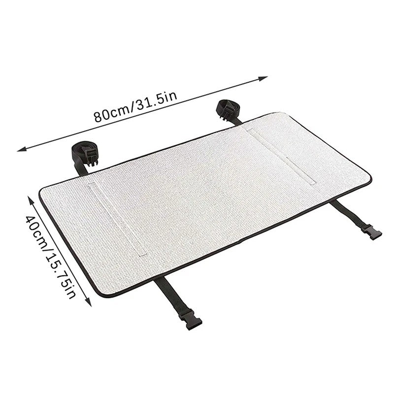Aluminum Foil AC Outdoor Unit Cover | Waterproof Heatproof AC Protector | Adjustable Sun & Rain Shield for Air Conditioner Outdoor Unit
