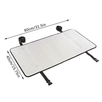 Aluminum Foil AC Outdoor Unit Cover | Waterproof Heatproof AC Protector | Adjustable Sun & Rain Shield for Air Conditioner Outdoor Unit