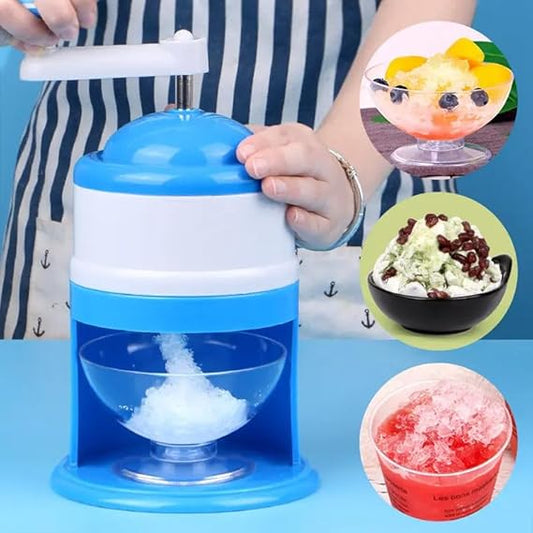 SP Dealz Manual Ice Crusher, Portable Shaved Ice Machine with Ice Box, Hand Ice Crusher, Built-in Spring Ice Compressor, High Capacity and Easy to Clean, for Home, Office, Kitchen