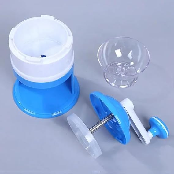 SP Dealz Manual Ice Crusher, Portable Shaved Ice Machine with Ice Box, Hand Ice Crusher, Built-in Spring Ice Compressor, High Capacity and Easy to Clean, for Home, Office, Kitchen