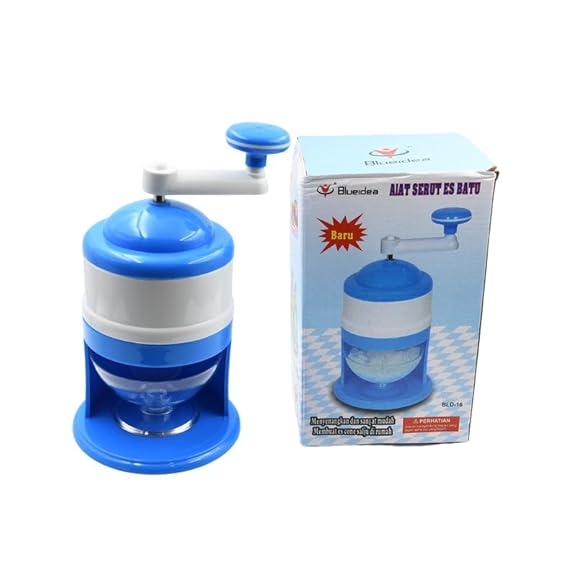 SP Dealz Manual Ice Crusher, Portable Shaved Ice Machine with Ice Box, Hand Ice Crusher, Built-in Spring Ice Compressor, High Capacity and Easy to Clean, for Home, Office, Kitchen