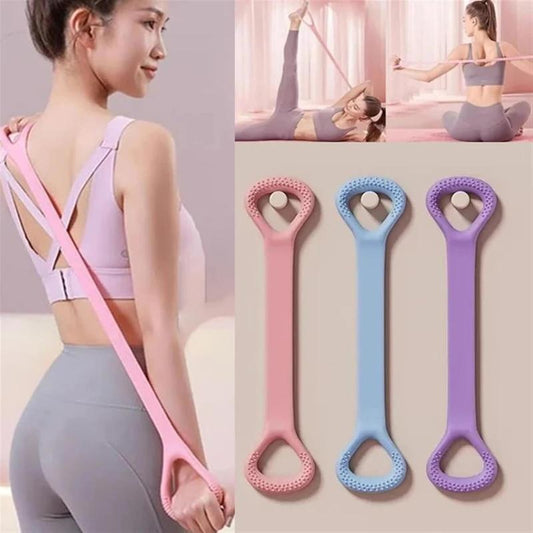 yoga belt Stretch Strap Yoga 8-figure Tensioner Yoga Tool Open Back