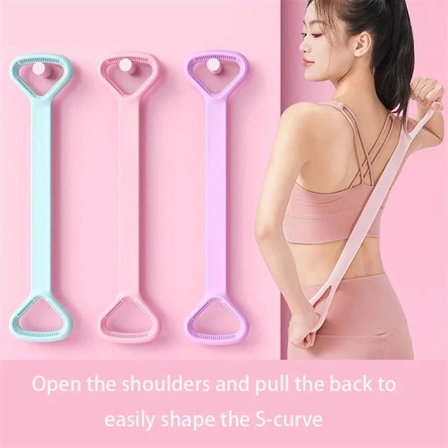yoga belt Stretch Strap Yoga 8-figure Tensioner Yoga Tool Open Back
