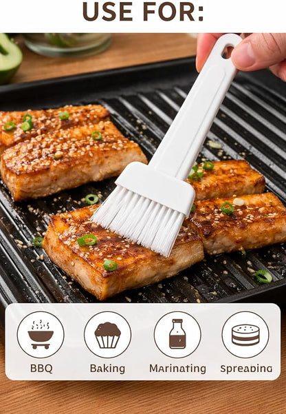 Oil Dispenser Bottle with Brush, 2-in-1 Cooking Oil Brush and Dispenser Oil Bottle with Silicone Brush – Durable Kitchen Tool for Easy Cooking
